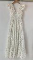 Vintage V Neck Design Midi Dress